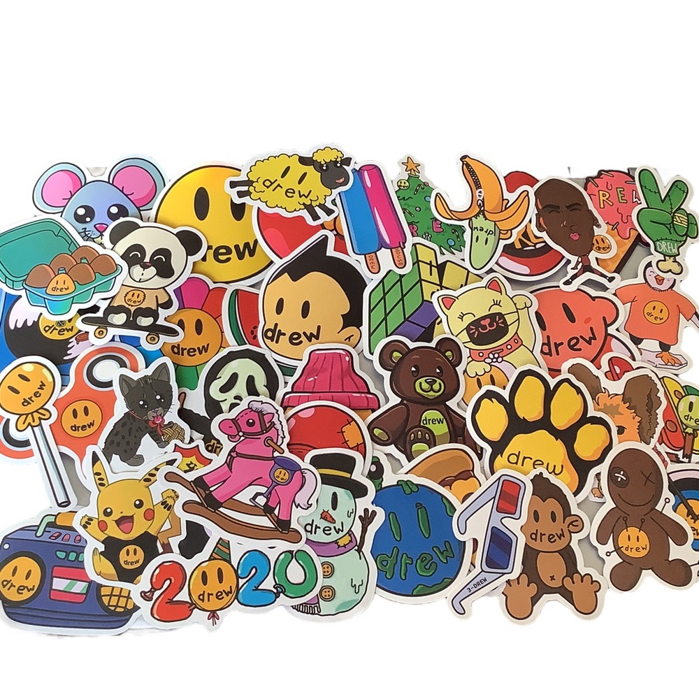 Pack o 10 random Drew vinyl stickers